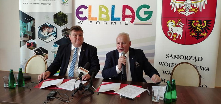 Elbląg zyska piąty nowy tramwaj. Prezydent Elbląga i Marszałek podpisali umowę 