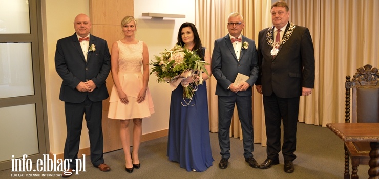 Edyta i Jerzy powiedzieli sobie "Tak" w obecnoci Prezydenta Wrblewskiego. To pierwszy taki lub w Elblgu