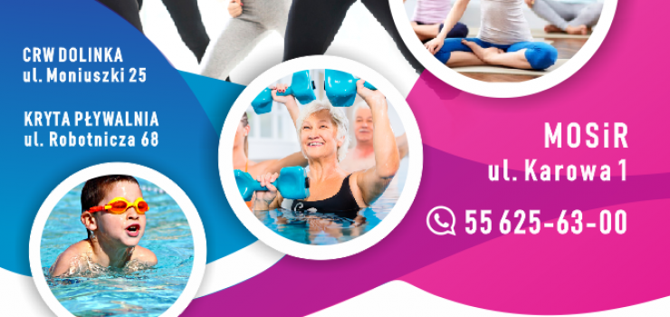Aktywuj się z MOSiR-em. Joga, Aqua Fitness i wiele innych zajęć