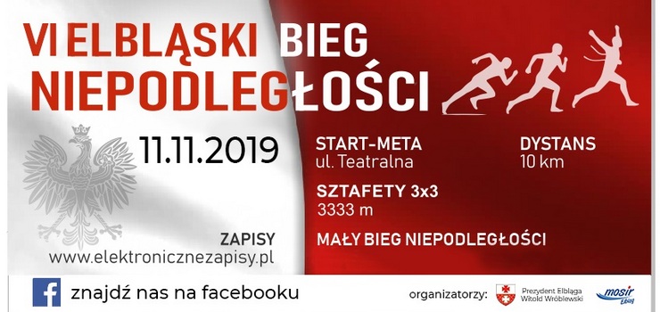 Zapisz się na Elbląski Bieg Niepodległości