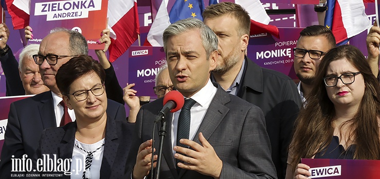 Biedroń, Zandberg i Czarzasty przyjechali do Elbląga. „Lewica zrobi wszystko, żeby połączyć Polki i Polaków”