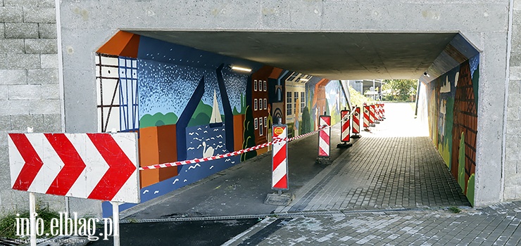 Mieszkaniec Krakowa autorem muralu na wiadukcie przy Lotniczej