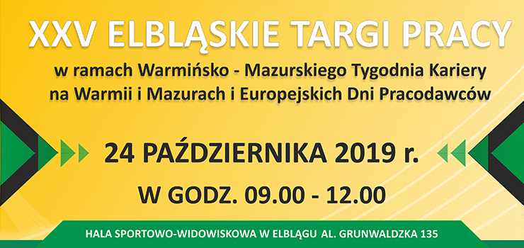 Już dziś XXV Elbląskie Targi Pracy