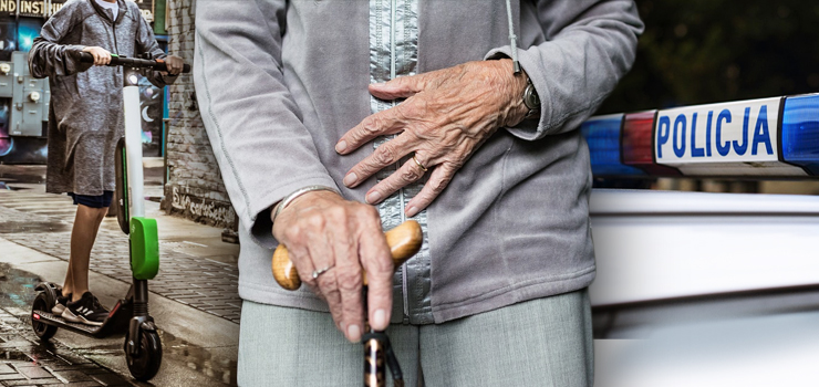 10-latek potrącił hulajnogą 83-latkę i uciekł. Kobieta ze złamaną ręką i obrażeniami głowy trafiła do szpitala