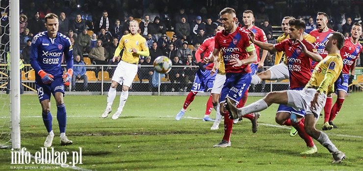 Nie było niespodzianki. Olimpia Elbląg przegrała z Rakowem Częstochowa