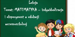 Eksperyment w edukacji wczesnoszkolnej – rekrutacja nauczycieli!