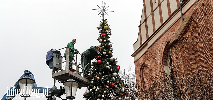 Na Starwce stano boonarodzeniowe drzewko