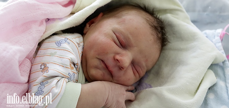 Gabrysia – pierwsze dziecko urodzone w Elblągu w 2020 r.