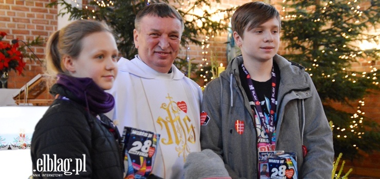 Kościół dla WOŚP. Cała niedzielna taca przekazana do puszek wolontariuszy.