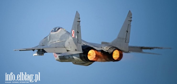 MiG-29 z BLT w Malborku zgubił spadochron hamujący