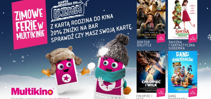 Multikino zaprasza na filmowe ferie zimowe!