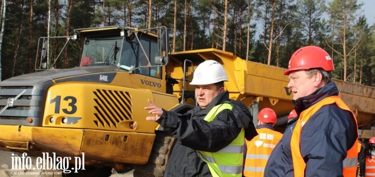 Prezydent Elblga pojecha na miejsce budowy Kanau. „Wida duy postp prac”