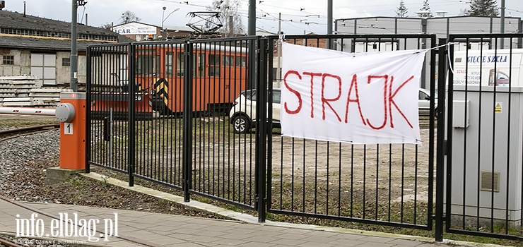 Strajkujący w Tramwajach Elbląskich: "Nie miękniemy, walczymy do końca"