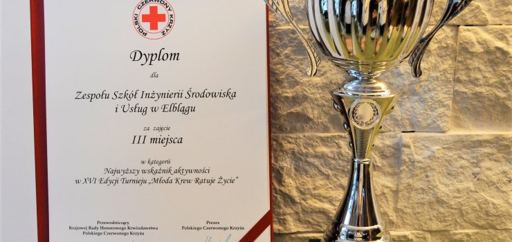 Puchar dla Zespołu Szkół Inżynierii Środowiska i Usług