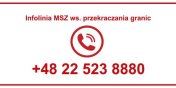 Infolinia MSZ ws. przekraczania granic