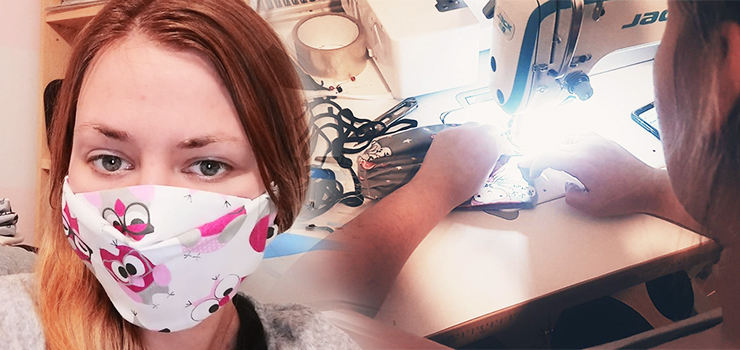 Szyje maseczki dla elbląskiego szpitala. "Zrobię tyle, ile dam radę. Cieszę się, że choć tak można pomóc"