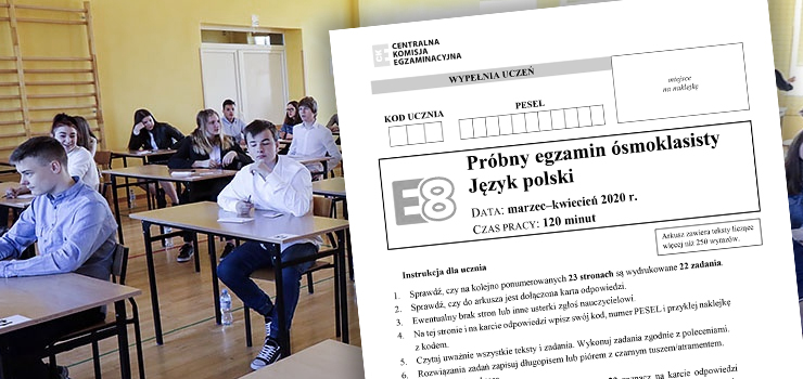 Ósmoklasiści rozpoczęli egzaminy próbne zdalnie. "Prawdziwy egzamin w tej formie jest niemożliwy"