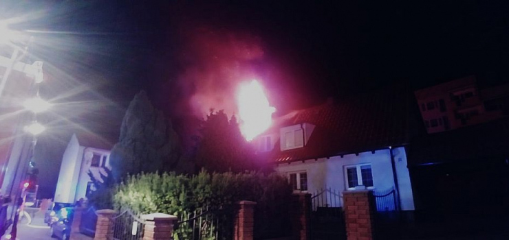 Pożar budynku mieszkalnego przy ul. Lubelskiej w Elblągu