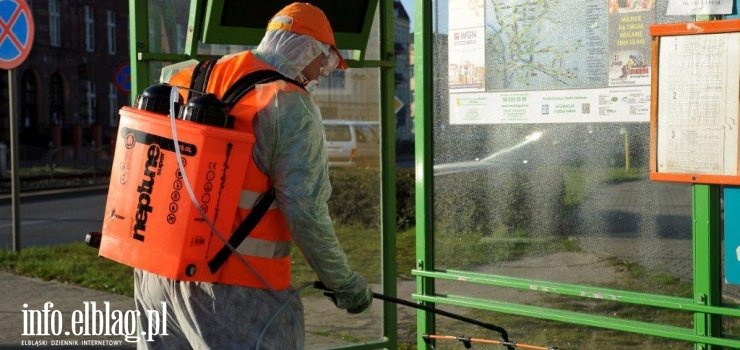 Trwa drugi etap dezynfekcji wybranych elementów przestrzeni publicznej