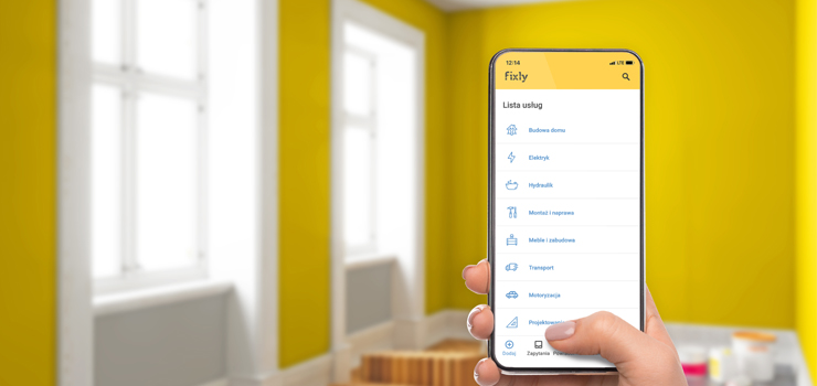 Usugi w telefonie - aplikacja Fixly dostpna w App Store i Google Play