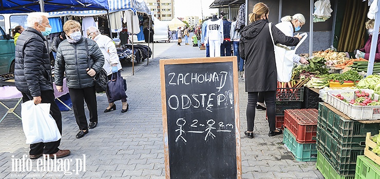  W elblskich sklepach amany jest nakaz noszenia maseczek?