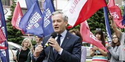 Robert Biedro odwiedzi nasze miasto. "Ja, jak ten Piekarczyk, chciabym uratowa Polsk" 