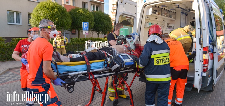 Robotnicza: pożar mieszkania. "Mężczyźnie przywrócono czynności życiowe"