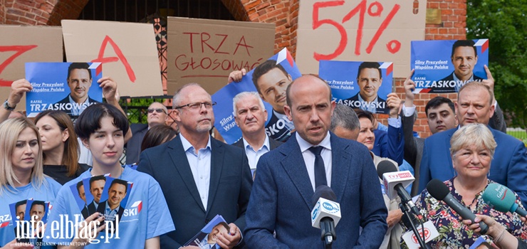 Borys Budka w Elblągu: Te wybory nie zostały jeszcze roztrzygnięte. Potrzebna jest maksymalna mobilizacja