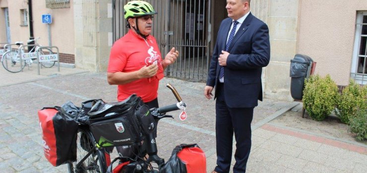 Elbląg znalazł się dziś na trasie charytatywnego przejazdu rowerowego