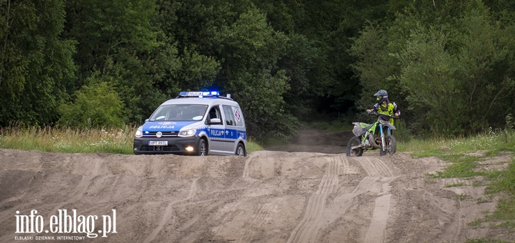 Modrzewina: Wypadek podczas wicze motocrossowych 