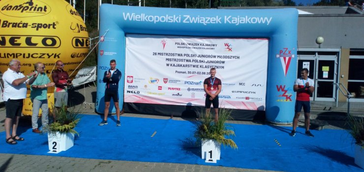 Elblanin Przemysaw Rojek Mistrzem Polski juniorw w kajakarstwie klasycznym