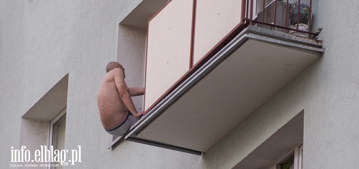 Próba samobójcza na Malborskiej. 50-latek próbował skoczyć z 7 piętra