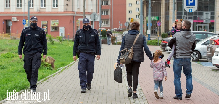 Elblscy policjanci odnotowali ponad 550 przypadkw nie zasaniania nosa i ust