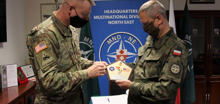 Zastępca dowódcy V Korpusu gen.dyw. McKenrick z wizytą w Elblągu