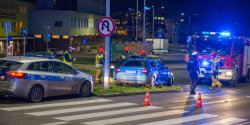 Kolizja drogowa na Teatralnej