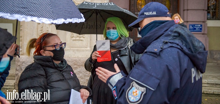 W Elblągu odbył się dziś kolejny Strajk Kobiet. Datę wybrano nieprzypadkowo