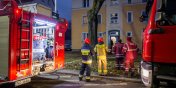 Pożar podłogi w mieszkaniu na Brzeskiej