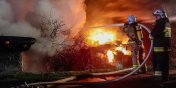 Pożar budynku gospodarczego w Dzierzgonce - zobacz zdjęcia z akcji