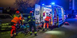 Po�ar mieszkania w bloku przy Fromborskiej. Dwie osoby zabrane do szpitala