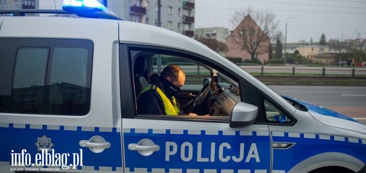 Pijany kierujcy zatrzymany przez patrol policji. Mia 1,8 promila