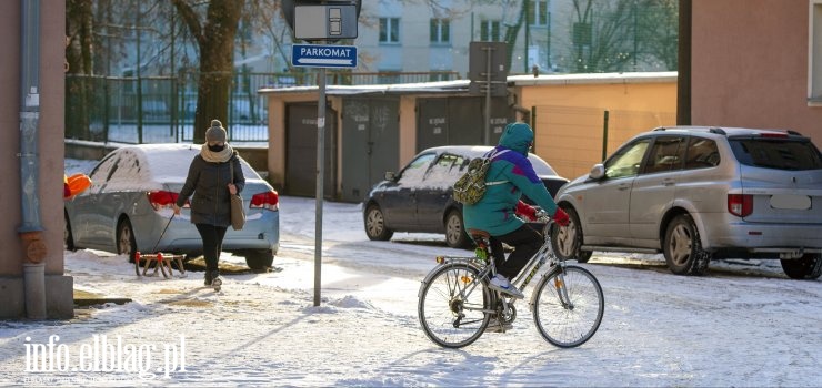 Elblążanie pełną piersią poczuli zimę - zobacz zdjęcia