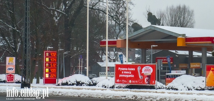 Rok powitaliśmy podwyżką cen paliw. Ile płacimy za tankowanie w Elblągu?
