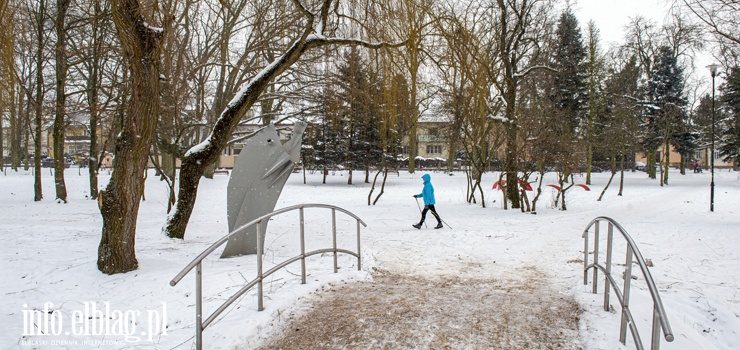 Elblskie parki zimow por: Park Kajki i Rany Ogrd 