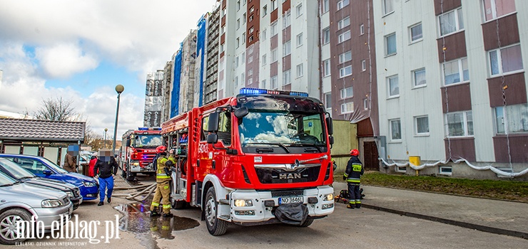 Pożar mieszkania w budynku przy ul. Andersa. Nie żyje 71-latka