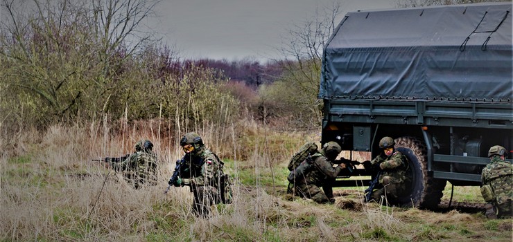 Ćwiczenia żołnierzy w Braniewie