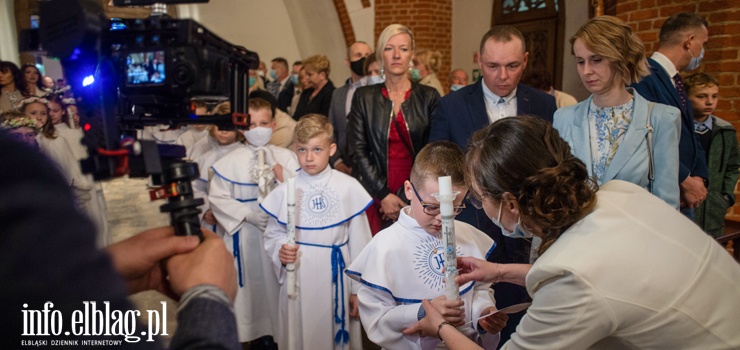 Pierwsza komunia święta w katedrze św. Mikołaja. Pandemia tym razem nie pokrzyżowała planów