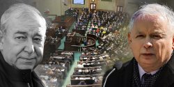 Jarosaw Kaczyski poegna w Sejmie zmarego Jerzego Wilka (film)
