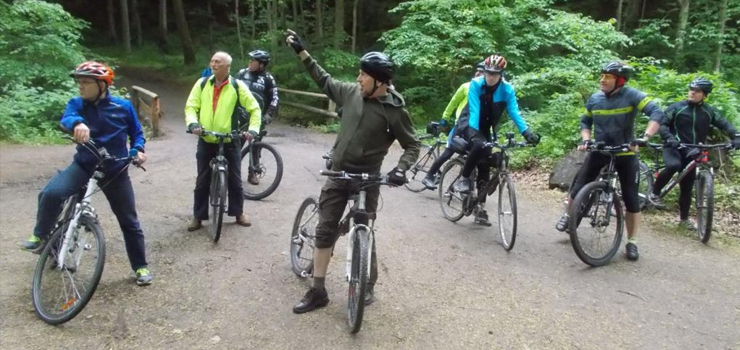 To był pierwszy rowerowy spacer z leśnikiem