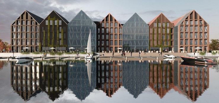 Elblążanom się spodoba? Wiemy, jak będzie wyglądał biurowiec na Wyspie Spichrzów