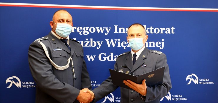 Specjalna nagroda dla funkcjonariusza aresztu śledczego w Elblągu